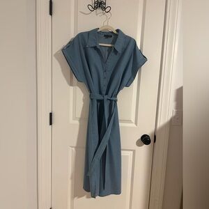 Blue Denim Shirt Dress